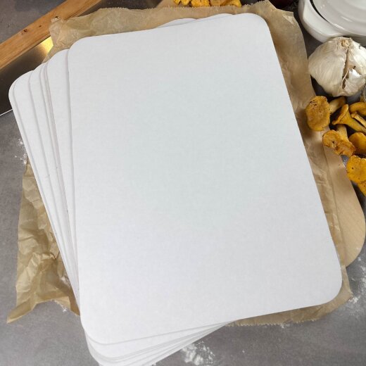 Cajas de cart&oacute;n para servir la tarta flambeada 37,5 x 27,5 cm